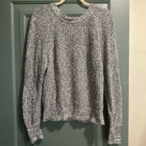 Free People Black & White Knit Sweater Size Small